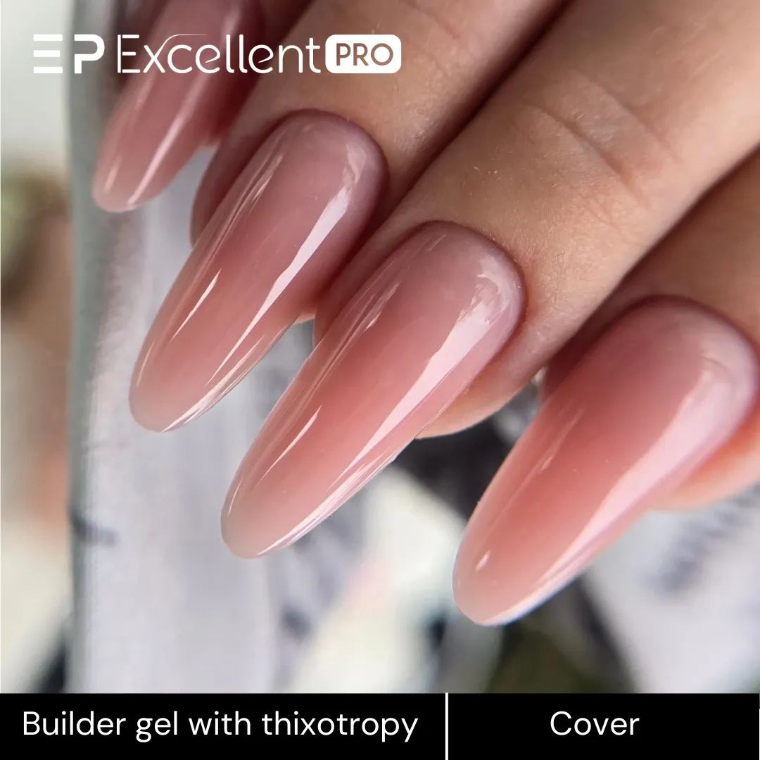Stylizacja paznokci Excellent PRO - Excellent PRO Builder gel with thixotropy cover 50g