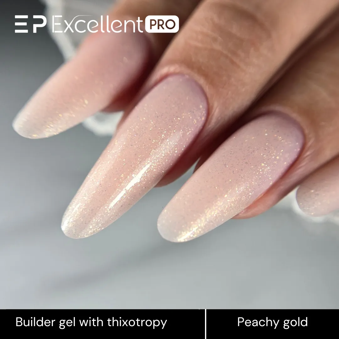 Stylizacja paznokci Excellent PRO - Peachy Gold - 15g