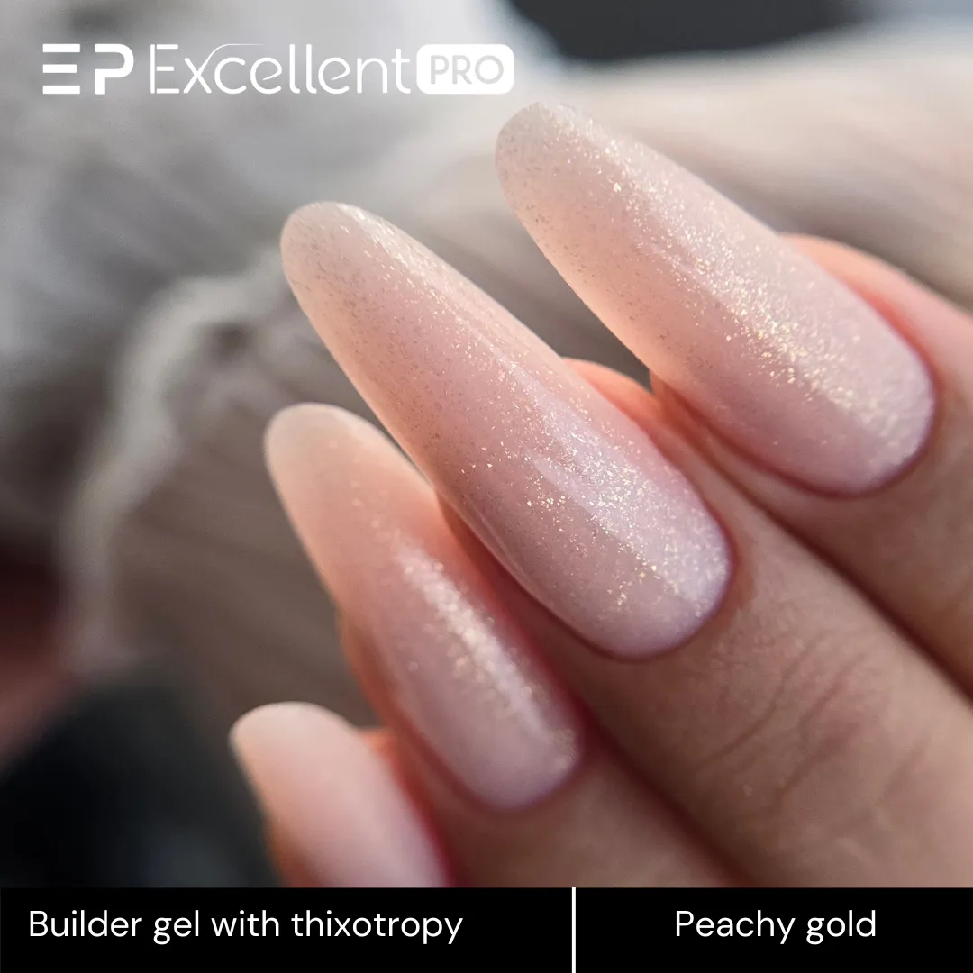 Stylizacja paznokci Excellent PRO - Peachy Gold - 15g