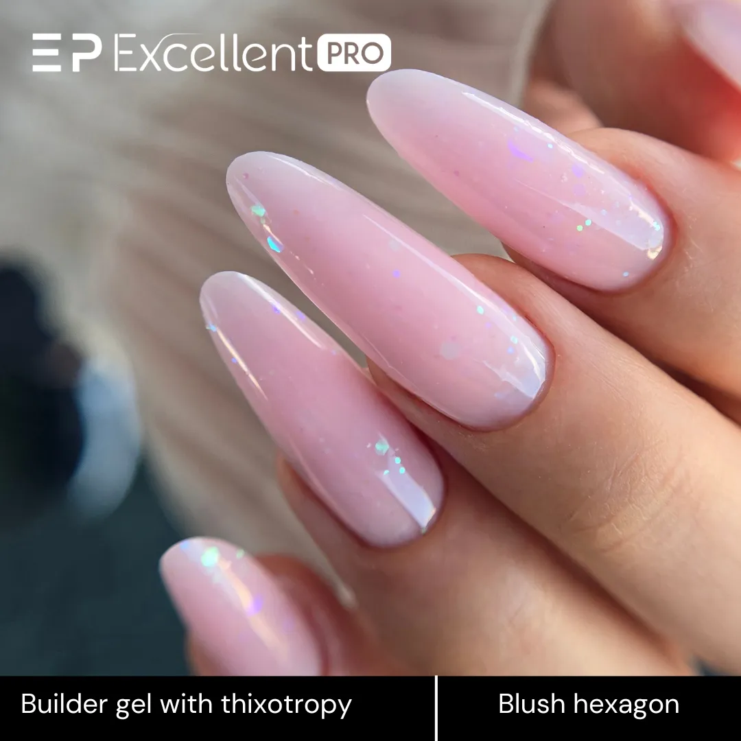 Stylizacja paznokci Excellent PRO - Blush Hexagon - 15g