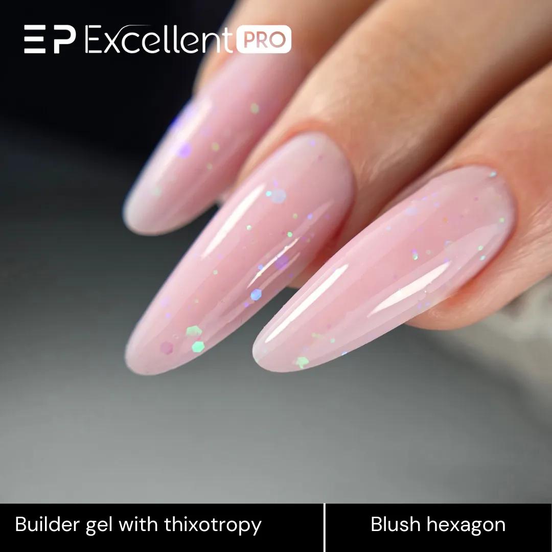 Stylizacja paznokci Excellent PRO - Blush Hexagon - 15g