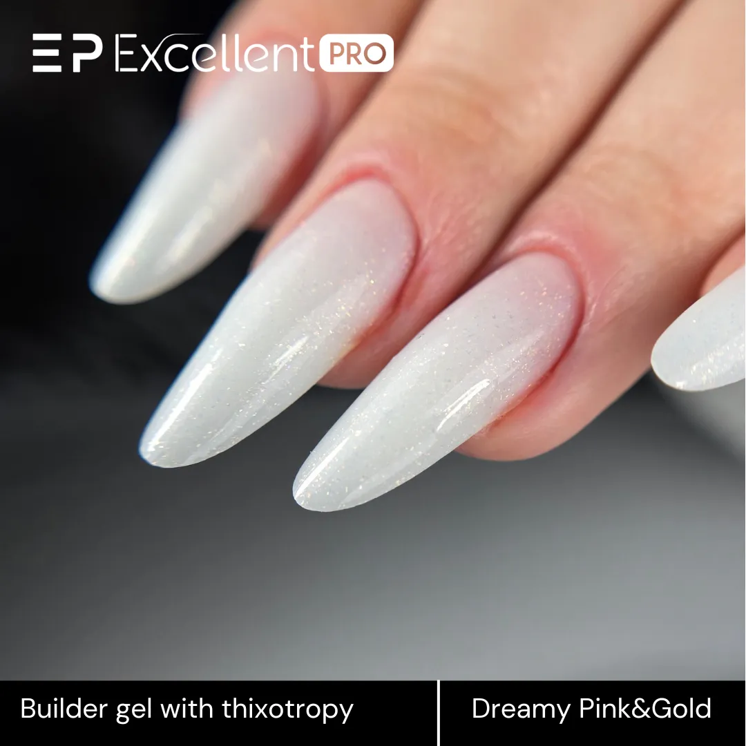 Stylizacja paznokci Excellent PRO - Dreamy Pink&Gold - 15g