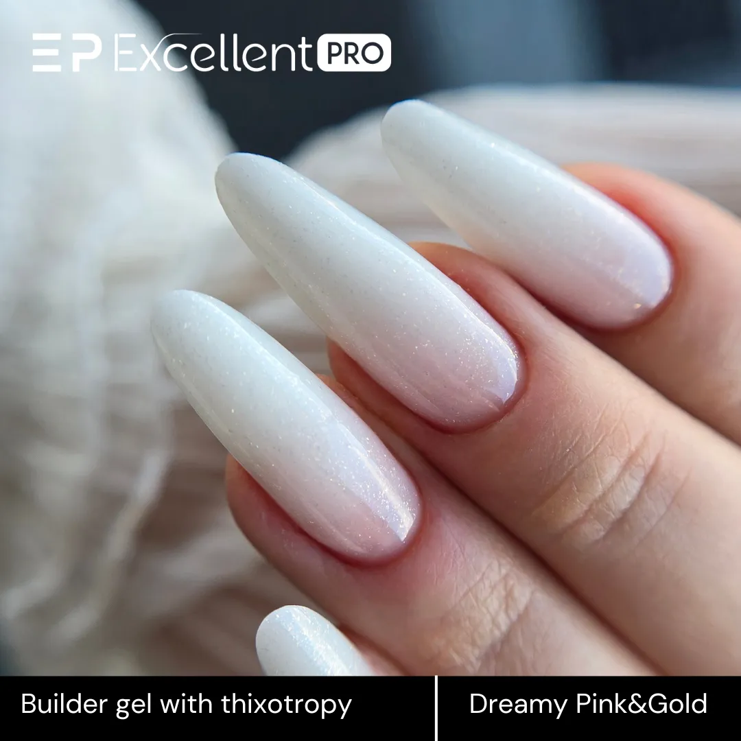 Stylizacja paznokci Excellent PRO - Dreamy Pink&Gold - 15g
