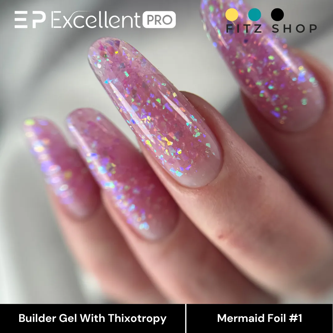 Stylizacja paznokci Excellent PRO - Mermaid Foil #1 - 15g