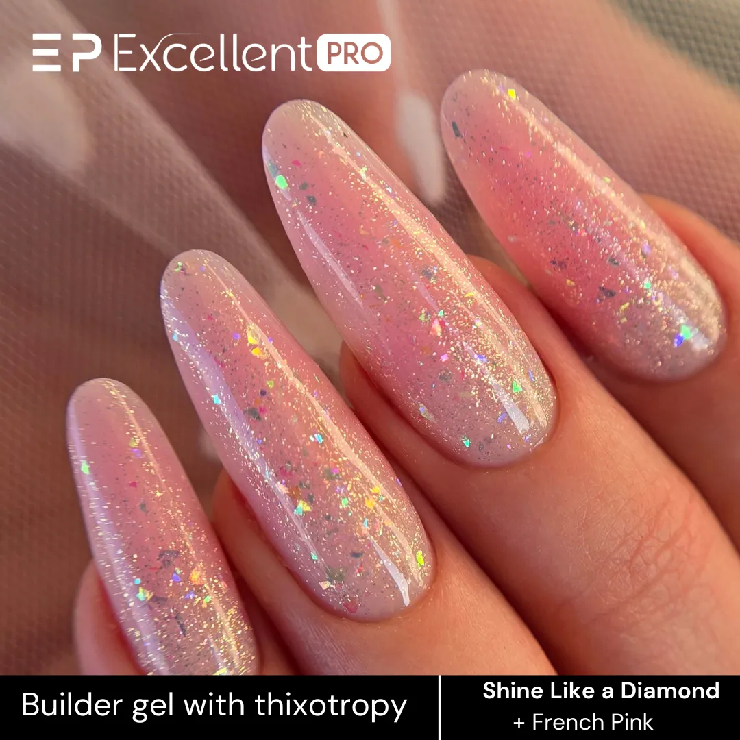 Stylizacja paznokci Excellent PRO - Żel Shine Like a Diamond - 15g