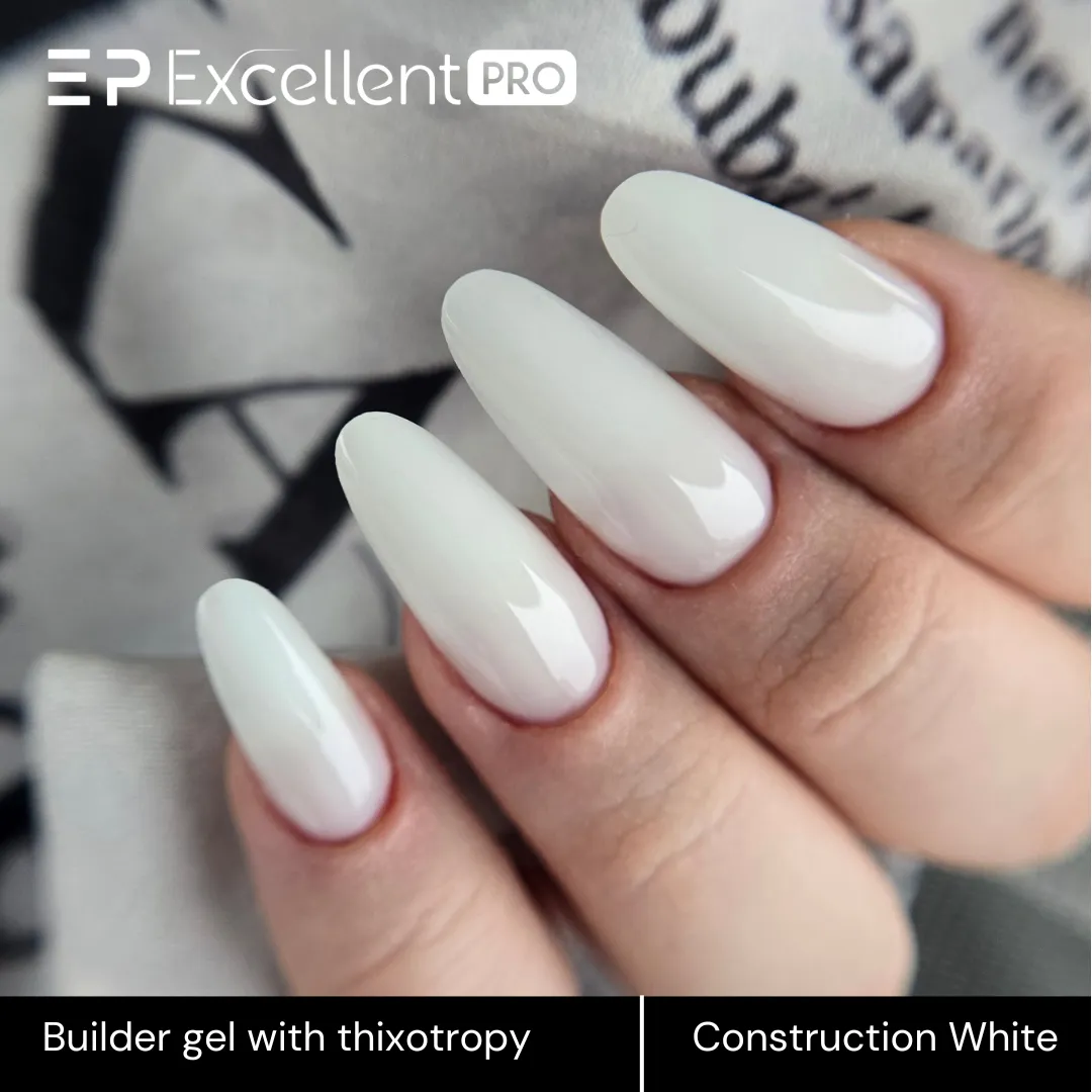 Stylizacja paznokci Excellent PRO - Construction White - 15g