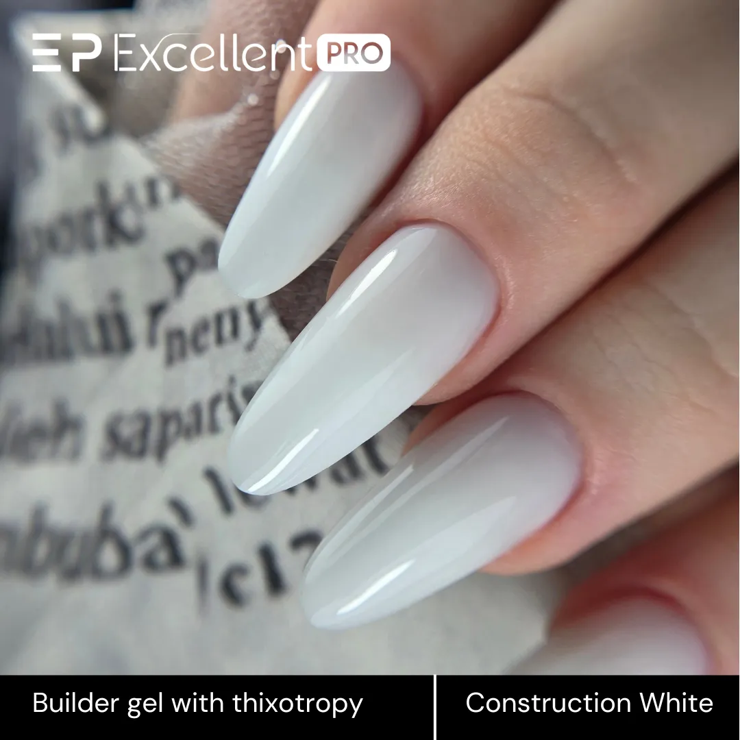 Stylizacja paznokci Excellent PRO - Construction White - 15g