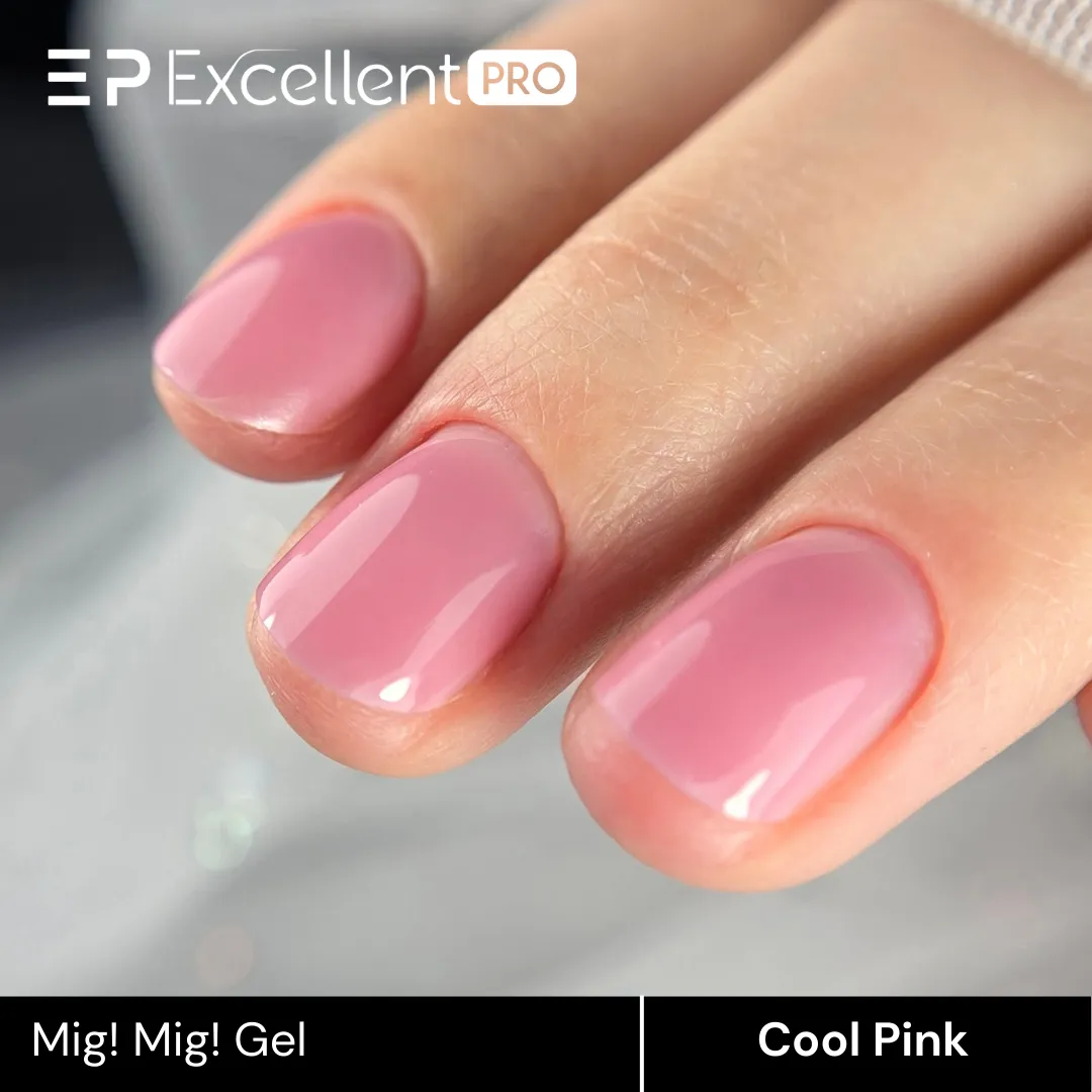 Stylizacja paznokci Excellent PRO - Żel MIG! MIG! - COOL PINK - 30g