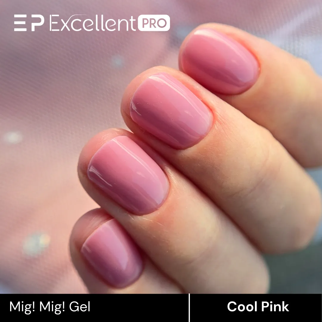 Stylizacja paznokci Excellent PRO - Żel MIG! MIG! - COOL PINK - 30g