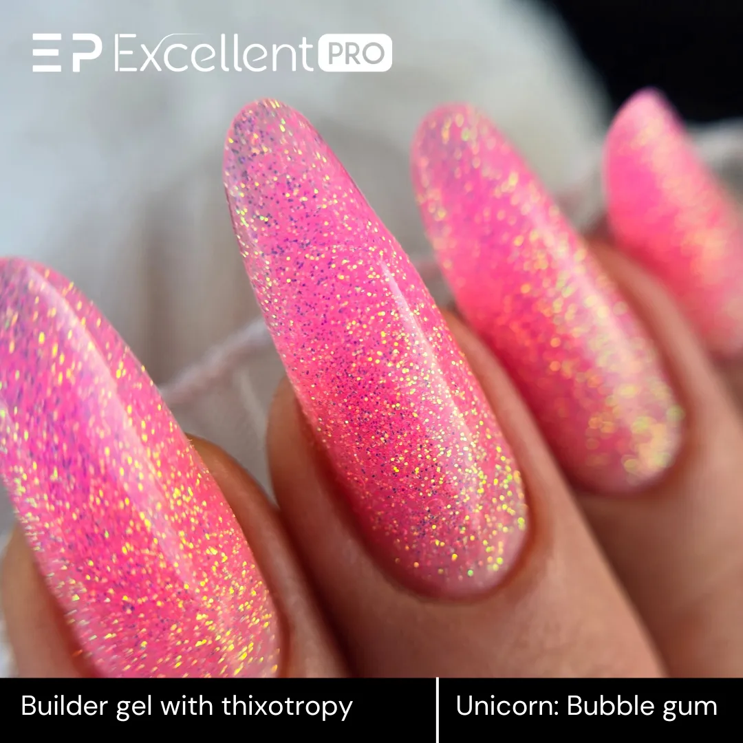 Stylizacja paznokci Excellent PRO - SMALL Unicorn: Bubble Gum - 15g