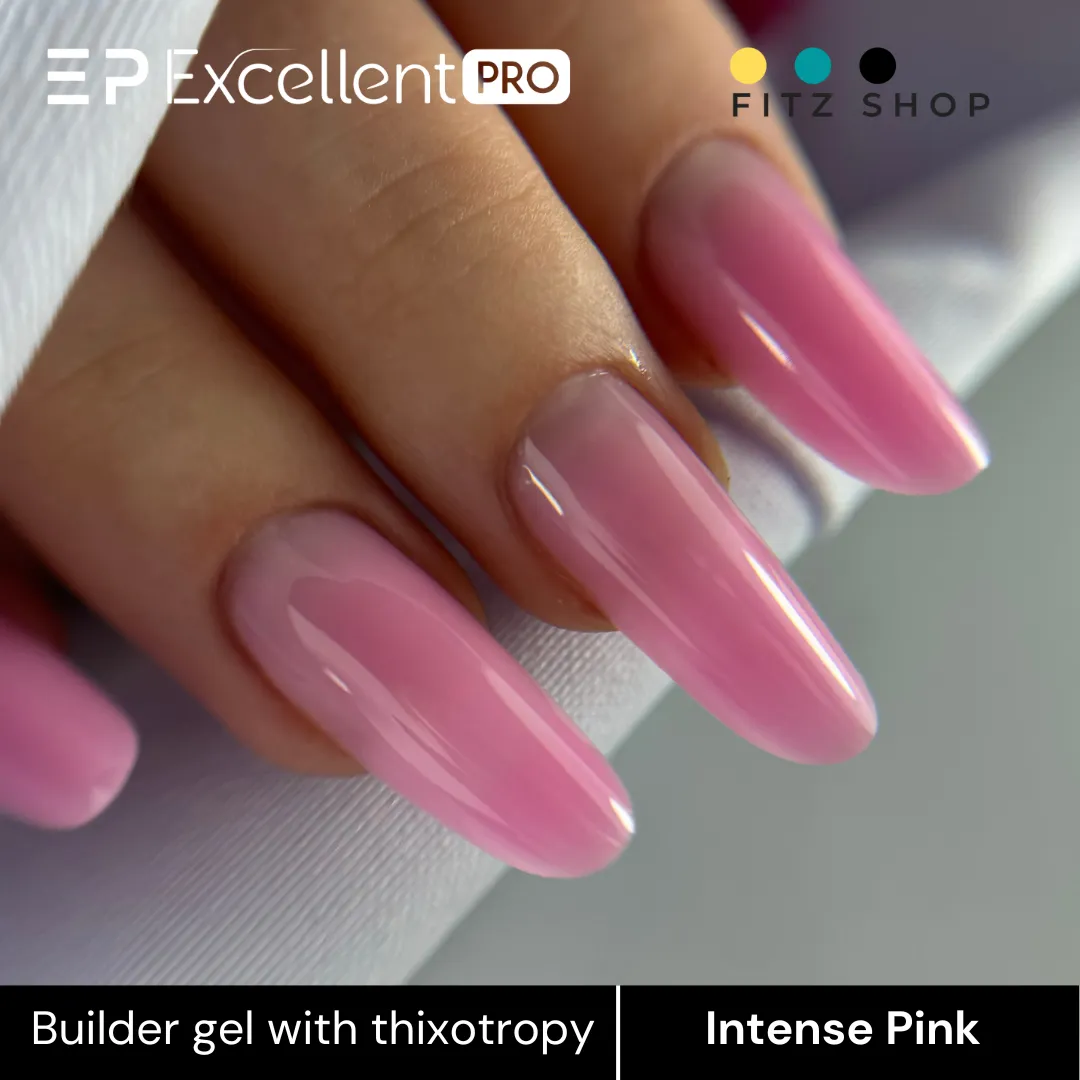Stylizacja paznokci Excellent PRO - Excellent PRO Builder Gel With Thixotropy Intense Pink 15g