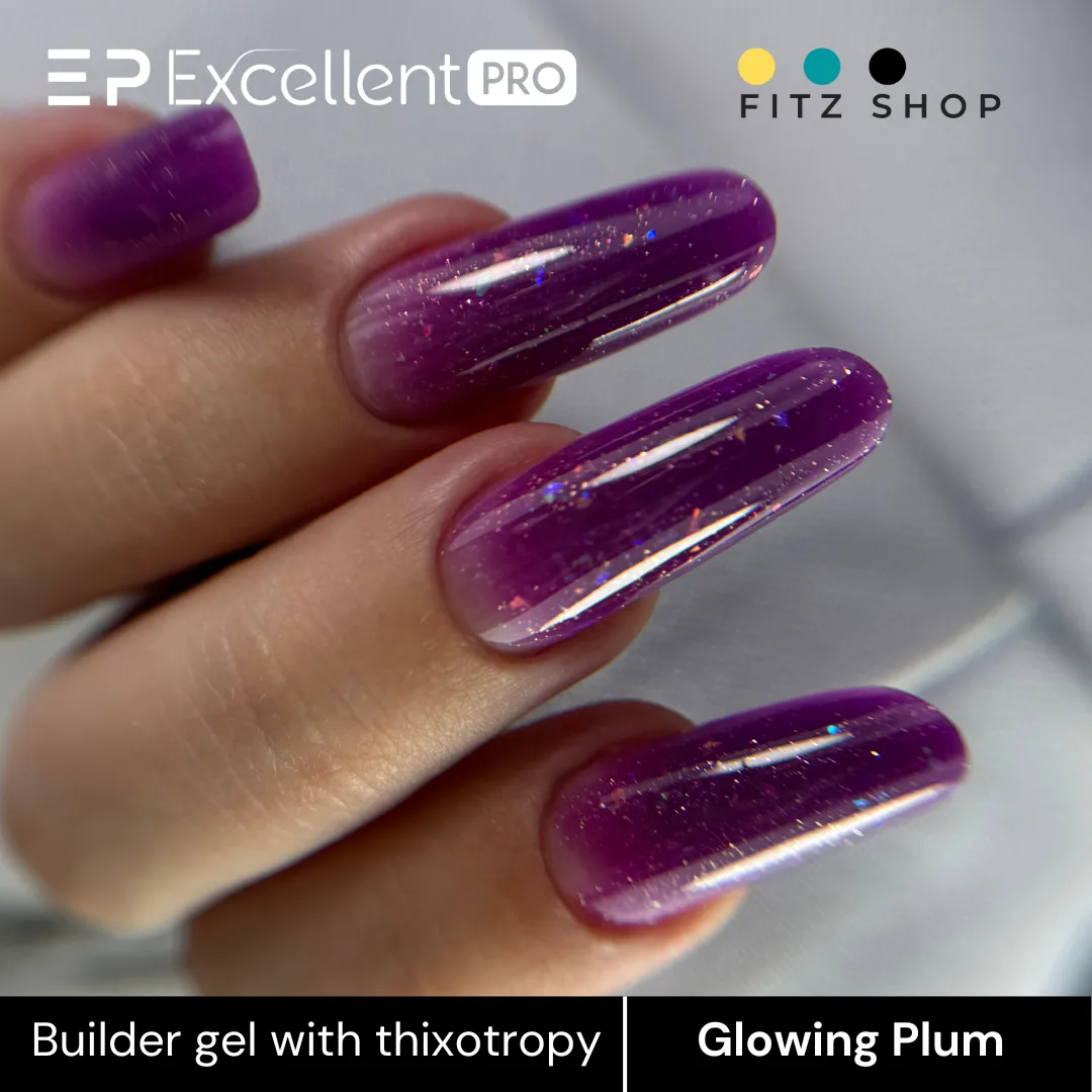 Stylizacja paznokci Excellent PRO - col07: GLOWING PLUM - 15g