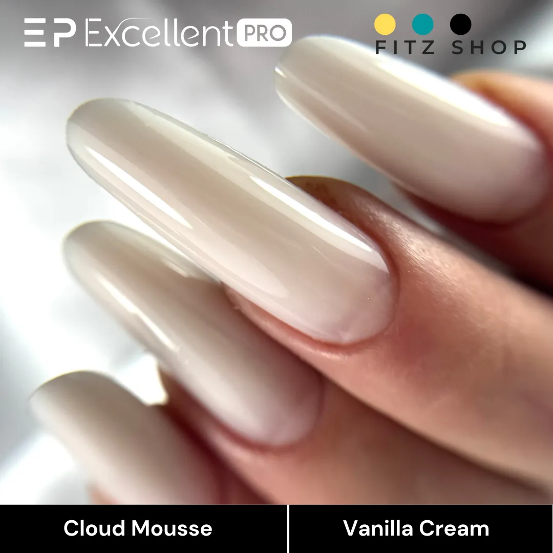 Stylizacja paznokci Excellent PRO - Cloud Mousse: Vanilla Cream - 15g