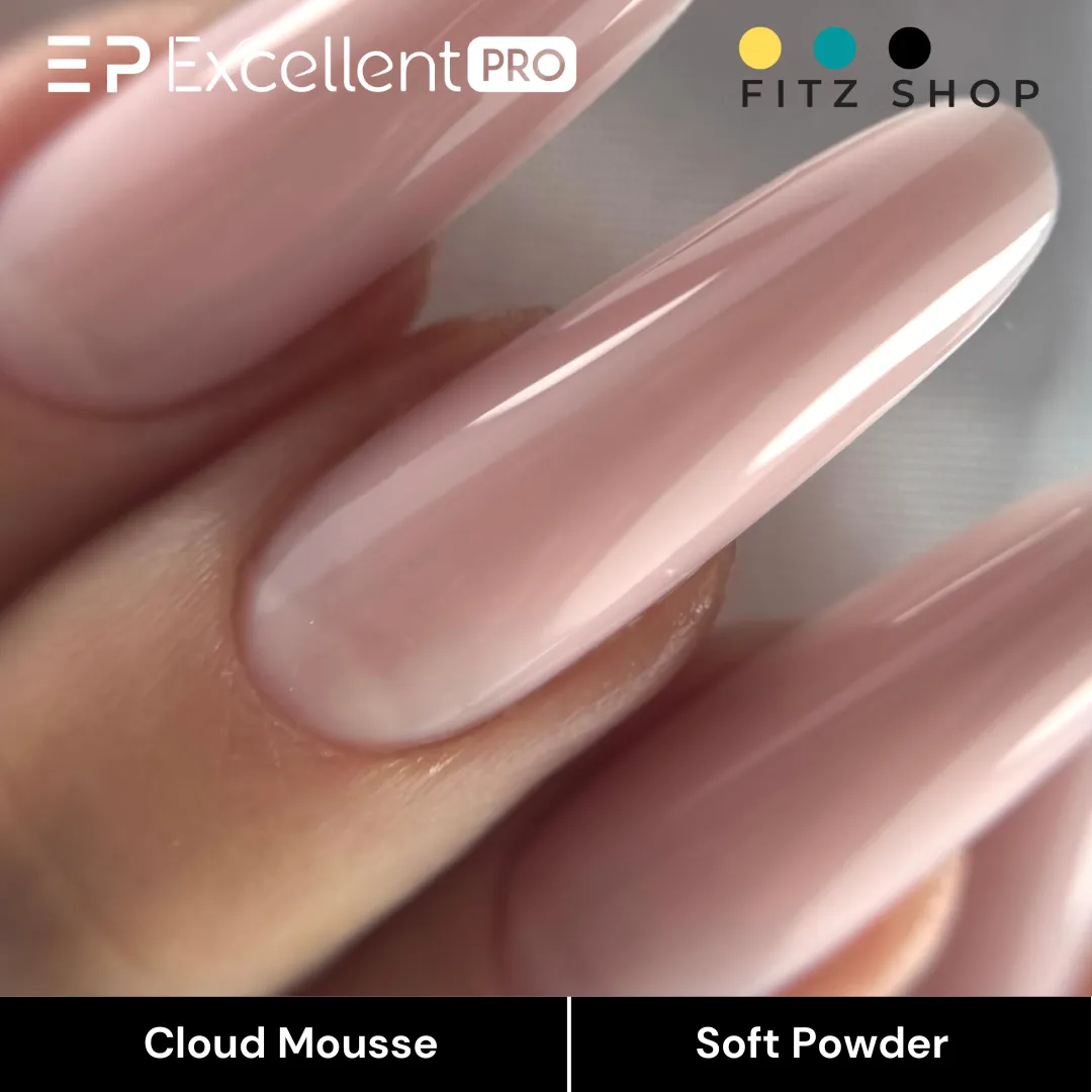 Stylizacja paznokci Excellent PRO - Cloud Mousse: Soft Powder - 15g