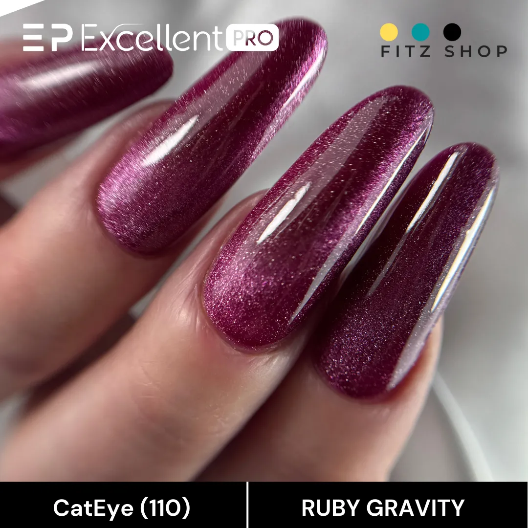 Stylizacja paznokci Excellent PRO - CatEye (110) - RUBY GRAVITY - 7g