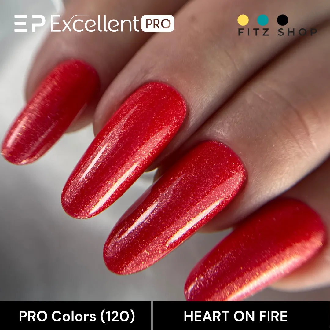 Stylizacja paznokci Excellent PRO - Excellent PRO Colors 120 HEART ON FIRE 7g