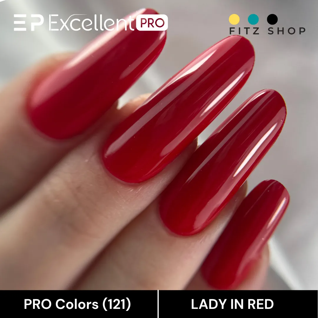 Stylizacja paznokci Excellent PRO - Excellent PRO Colors 121 LADY IN RED 7g