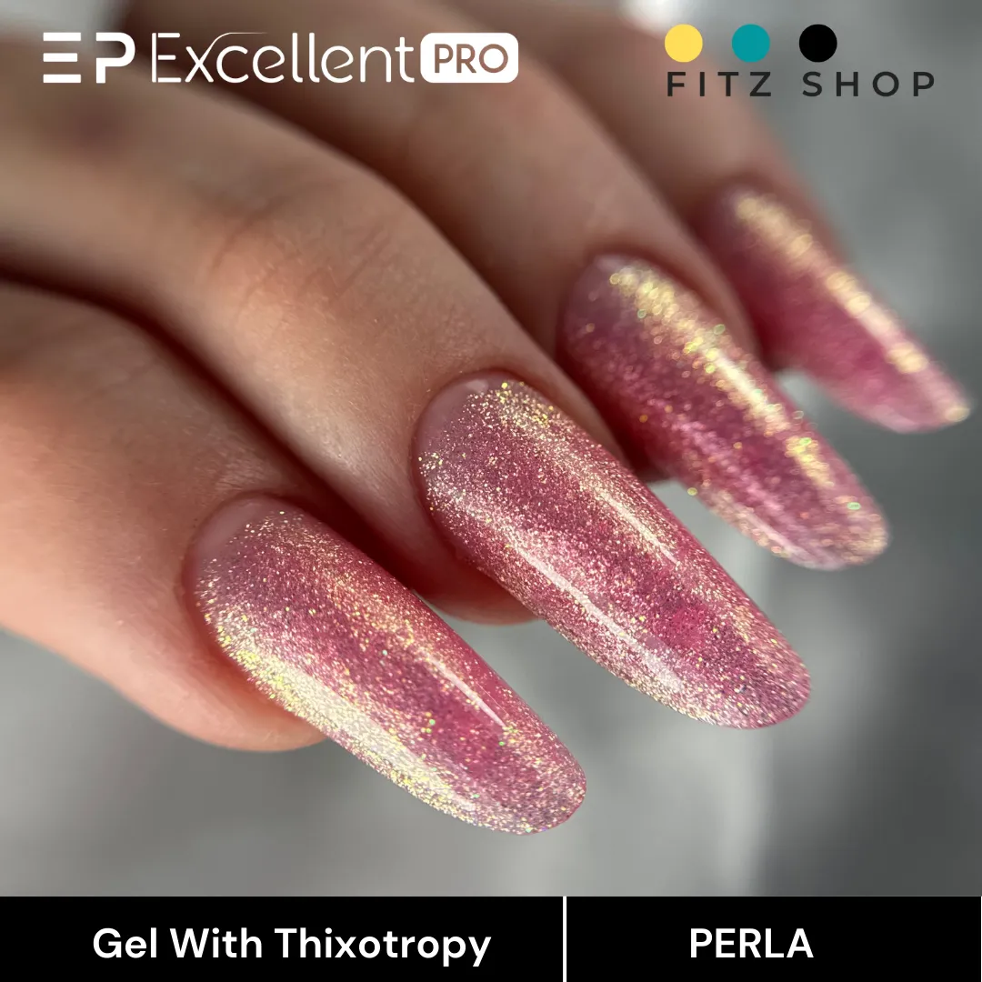 Stylizacja paznokci Excellent PRO - Excellent PRO Thixotropy gel with effect PERLA 15g