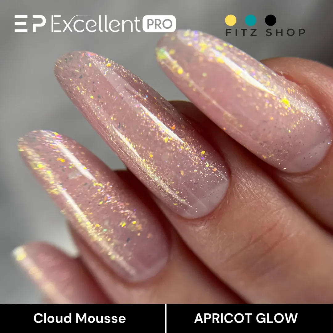 Stylizacja paznokci Excellent PRO - Excellent PRO Cloud Mousse APRICOT GLOW 15g