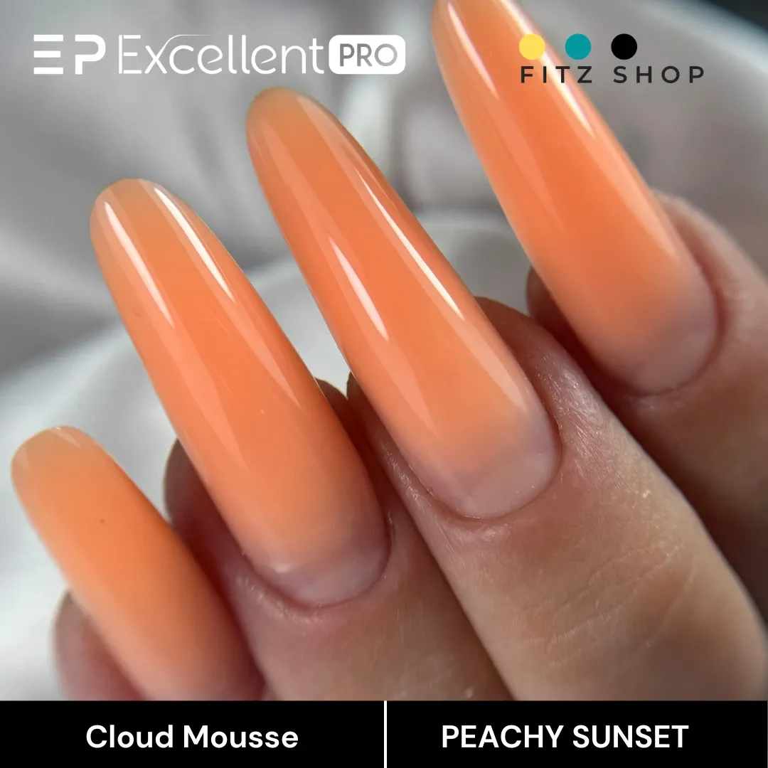 Stylizacja paznokci Excellent PRO - Excellent PRO Cloud Mousse PEACHY SUNSET 15g