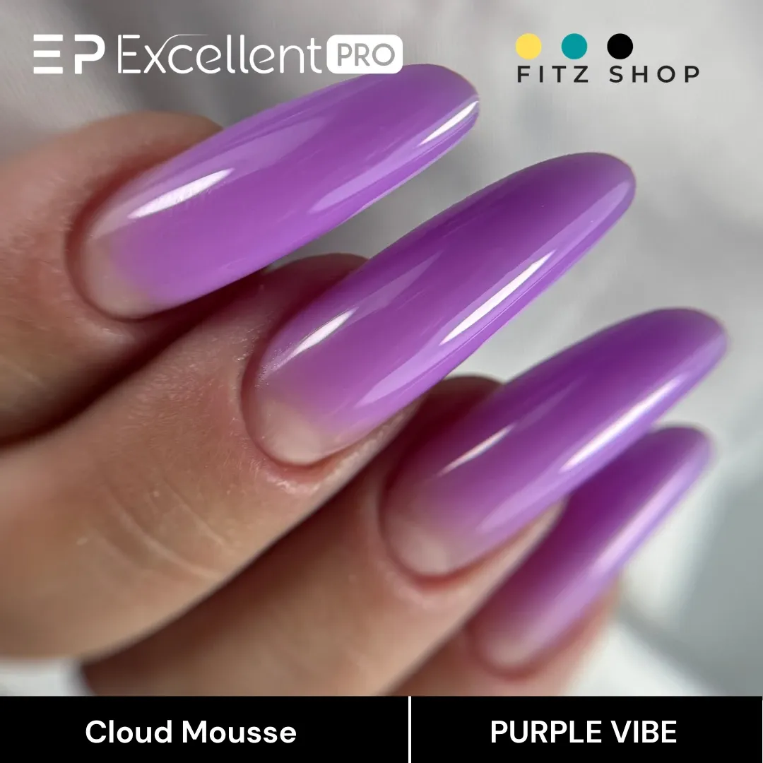Stylizacja paznokci Excellent PRO - Excellent PRO Cloud Mousse PURPLE VIBE 15g