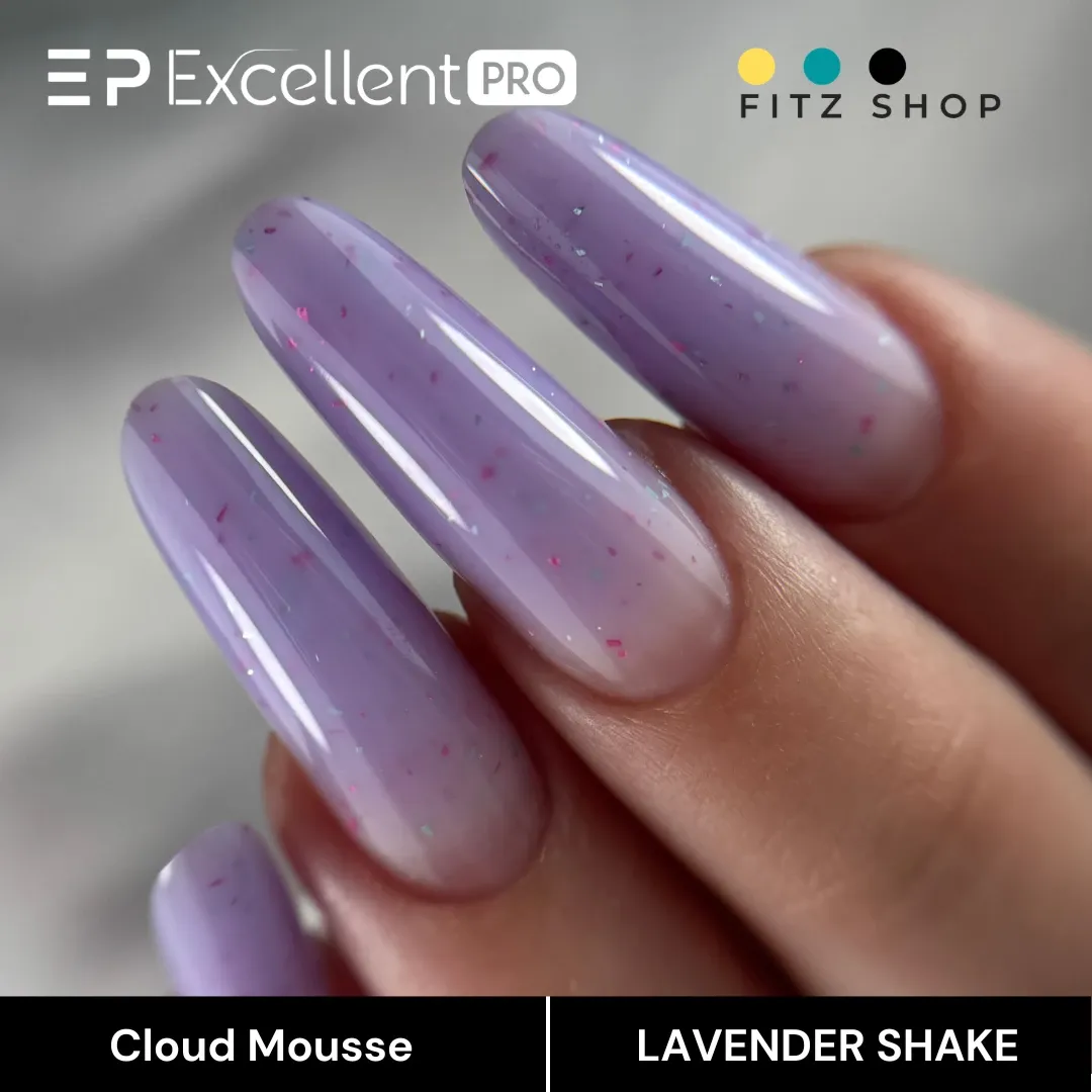 Stylizacja paznokci Excellent PRO - Excellent PRO Cloud Mousse LAVENDER SHAKE 15g
